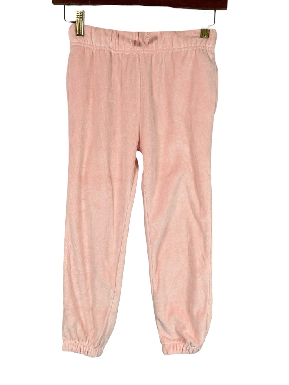 Honest Baby Organic Cotton Pink velour Joggers - 7Y